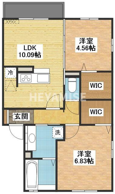 ラターシュ真崎の間取り