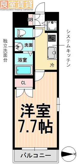 【間取り】 | FINE　CALL　TB-01