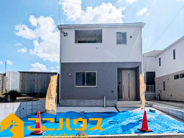 糸満市照屋第３　クレイドルガーデン　新築戸建て　全４棟　4号棟の外観|防犯カメラが付いたセキュリティの高いお家です！