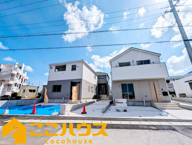 糸満市照屋第３　クレイドルガーデン　新築戸建て　全４棟　4号棟の駐車場|駐車並列3台