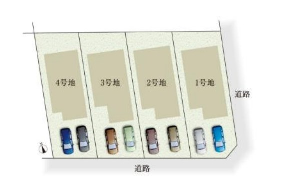 大府市桃山町4期の区画図|上品な街並みに調和する区画。落ち着いた住環境が、末永く愛される住まいづくりの理由となっています。									
									