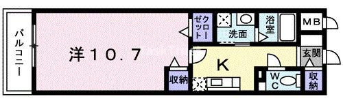 【間取り】 | ロワ・リオン上町
