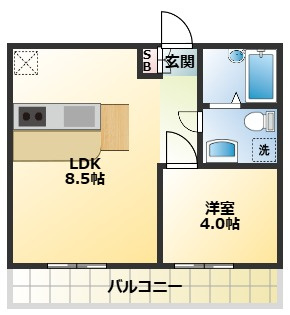 清水マンション3の間取り