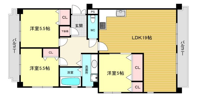 【間取り】 | デュオ苦楽園