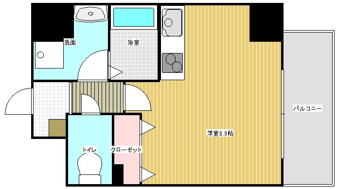 アレーヌコート新瑞橋の間取り