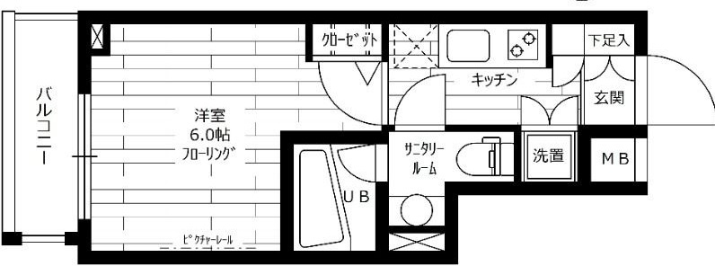 ステージファースト蒲田アジールコートの間取り|間取りです。