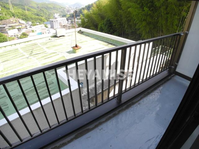 田崎マンションのバルコニー