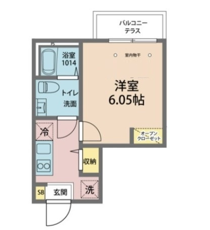 カインドネス一之江の間取り|間取りです。