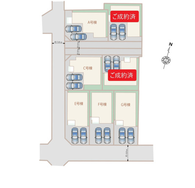 【区画図】 | 静岡市葵区田町6丁目 7期 新築一戸建て F号棟 | F号棟の区画図です