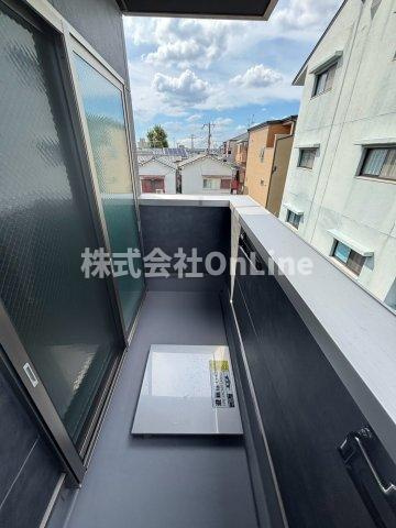 グローハイツ若江のバルコニー
