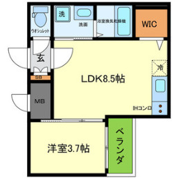 【間取り】 | F asecia 城北公園通