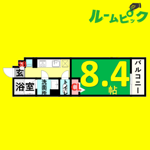 リブリ・御器所ザ・ファースト　名古屋市賃貸　仲介手数料無料の間取り