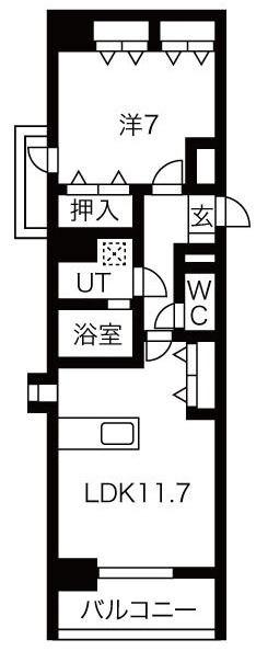 アレーヌコート野並の間取り
