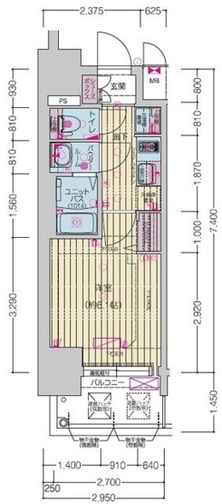 【間取り】 | プレサンス桜山駅前アフォード