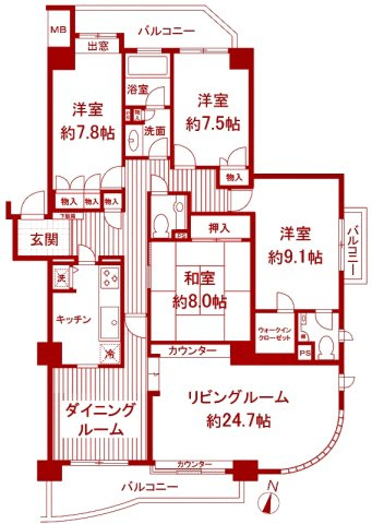 【間取り】 | モアクレスト上星川