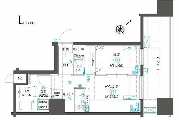 ＺＯＯＭ横浜ＳＱＵＡＲＥの間取り