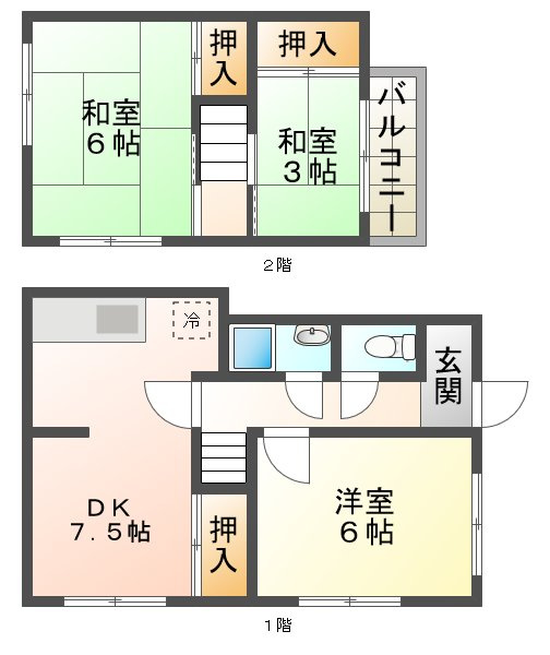 舞子坂3丁目戸建の間取り