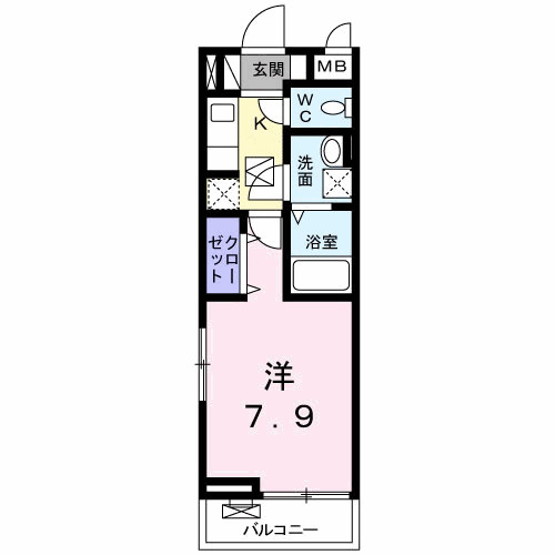 お部屋の間取り図です♪