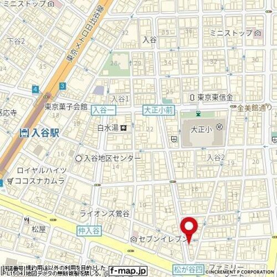 【地図】 | プレスタイル入谷Ⅱ
