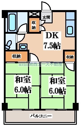 【間取り】 | 宮町コーポラス