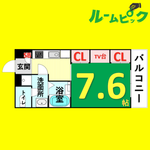 Siena　名古屋市賃貸　仲介手数料無料の間取り