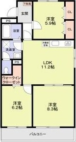 東新スカイハイツの間取り