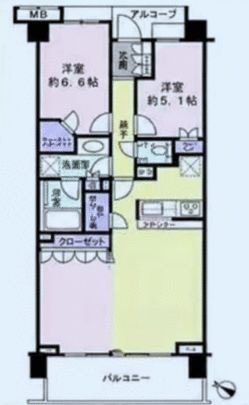 横濱紅葉坂レジデンス参番館の間取り