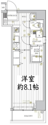 レガリス門前仲町の間取り