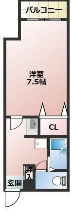 グレース肥後橋の間取り