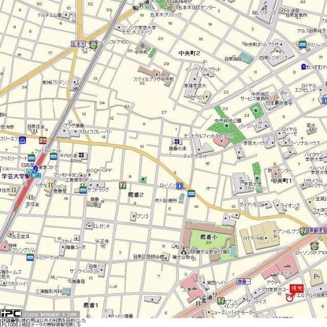 ルーブル学芸大学弐番館の地図