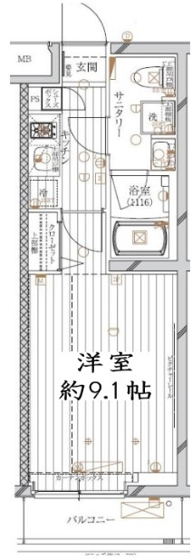 レガリス馬込パークサイドの間取り|間取りです。