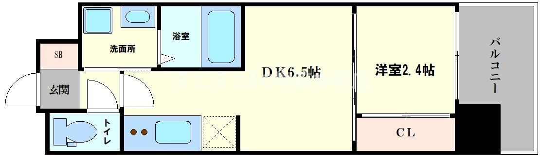 セレニテ天六リアンの間取り