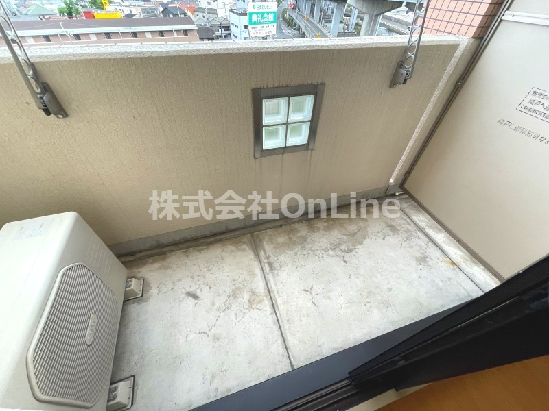 リバーサイド金岡五番館のバルコニー