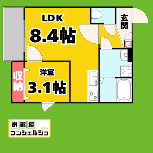 ジーメゾン名古屋大同の間取り