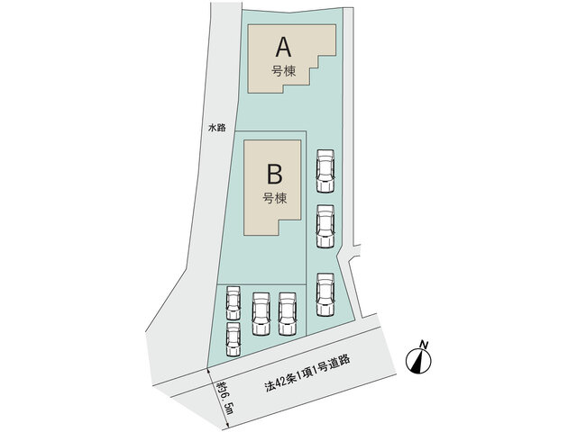【区画図】 | 浜松市浜名区根堅 新築一戸建て A号棟 | A号棟の区画図です