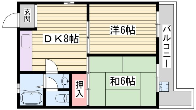 サンフローレ千代ヶ丘の間取り