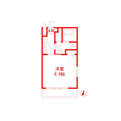 藤沢市湘南台２丁目の賃貸マンションの間取り
