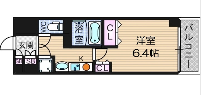 【間取り】 | ブランドールM・西長堀