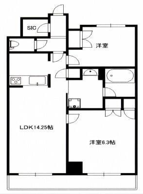 ジャコワ日本橋中州の間取り|間取りです。