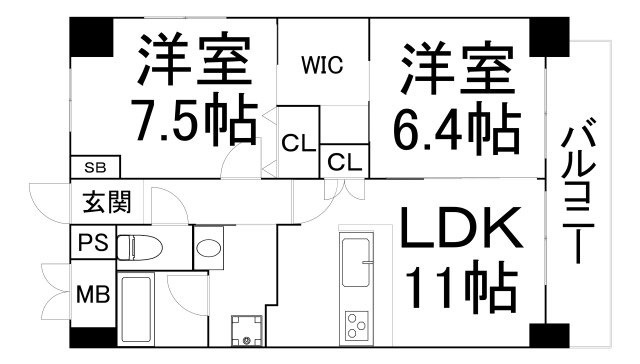 【間取り】 | Clair北畠