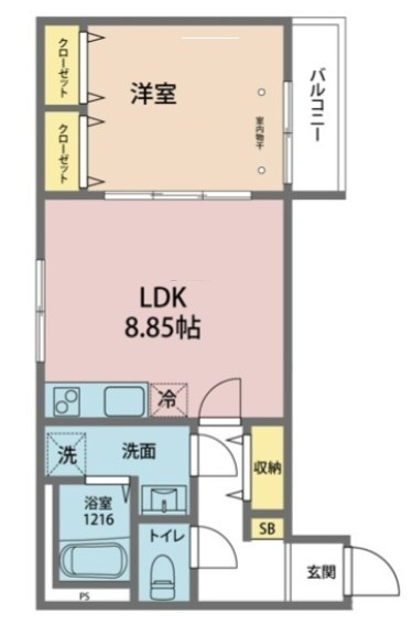 カインドネス一之江の間取り|間取りです。