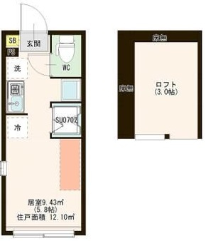 ブランディーユ新小岩の間取り|間取りです。