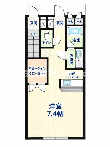 フジパレスフォンターナⅠ番館の間取り