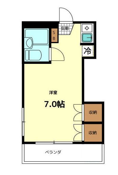 ヴィラージュ南台Ⅱの間取り|間取りです。