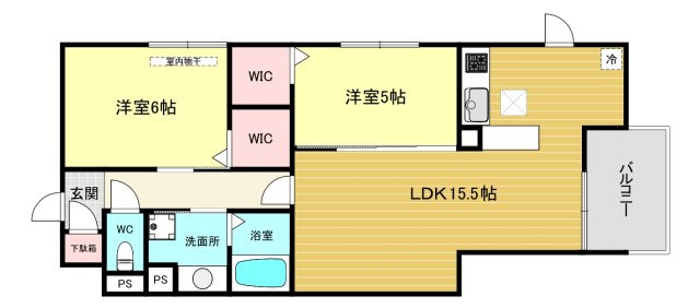 【間取り】 | ピケルーナ西宮北口