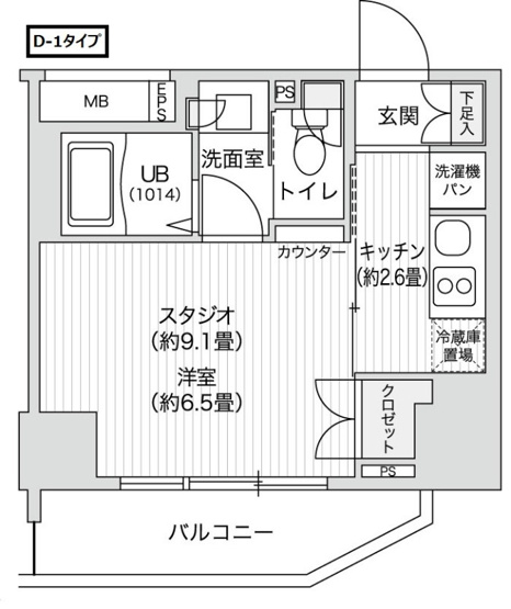 【間取り】 | レジディア笹塚Ⅱ