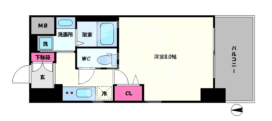 LUMINOUS天王寺舟橋の間取り|レジュールアッシュ天王寺舟橋　間取り