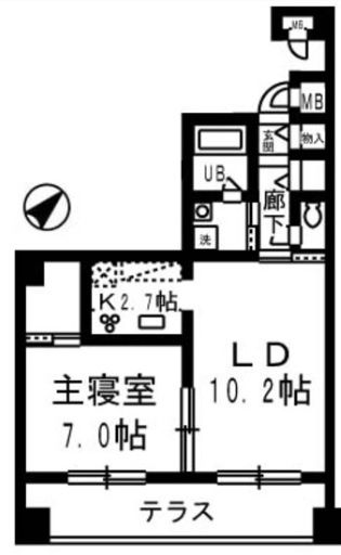 グランデュール千鳥の間取り|間取り図