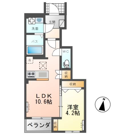 仮）ひたちなか市馬渡字西谷津新築アパートの間取り