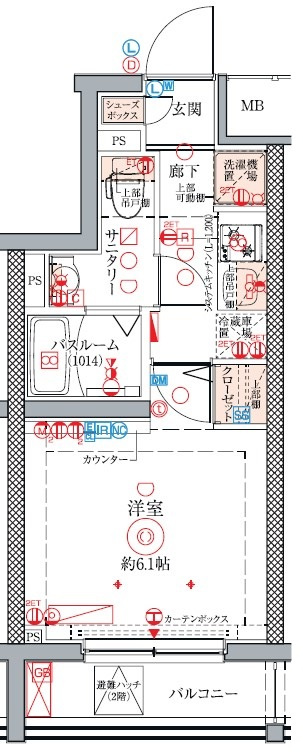 クレヴィスタ方南町Ⅱの間取り